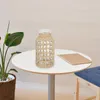 Vasen Glas Blumengefäß Rattan Vase Hochzeit Mittelstücke für Tische Desktop Ornament