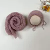 Couvertures DonJudy 2pcs Set Born Po Shooting Props Tricoté Mohair 150 40 Wrap avec chapeau assorti Infant Pographie Studio Accessoires