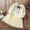 Girl's Dresses Cute Baby Kids Winter Warm Dresses for Girls Clothes Teenagers Bunny Outfits Children Christmas Costumes Autumn 6 8 10 12 Years