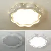 Ceiling Lights LED Bedroom Lamp Modern Simple White Flower Shape Light For Adult Children's Room Study-room Balcony Indoor Decoration