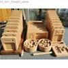 Sortowanie gniazdowania Zabawki drewniane Montessori Toys Walnut Rame Counting Board Piramid Tray Liczby cyfrowe poczuły piłki dla dzieci wczesne uczenie się Q231218