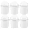 Take Out Containers 6pcs Popcorn Bucket Food Ice Cream Bowl Snack Container With Dome Lid