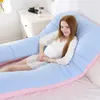 Pillow U Shape Maternity Pillows 130x70cm Pregnancy Body Pillow Soft Coral Fleece Pregnant Women Side Sleepers Bedding Relaxing Pillows 231218