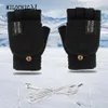 5本の指の手袋USB電気加熱手袋調節可能な温度充電式ミトン洗えるフルハーフフィンガーウォーマータッチスクリーン冬暖かい231218