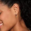 Dangle Earrings ZHOUYANG Hip Hop Punk Crosses Men's Personality Exquisite Ear Accessories Trend 2023 Women's Jewelry Wholesale OHE023