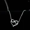 Pendant Necklaces 925 Sterling Silver Clavicle Chain Necklace For Women Trendy Elegant Sweet Sparkling LOVE Heart Zircon Bride Jewelry