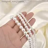 Colares Pingente Novo Tren Imitação de Pérolas Colar Para Homens Temperamento Simples Handmade Strand Bead Colar Homens Fine Jewelry Wedding GiftL231218