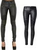 Womens Pants Capris Winter Autumn PU Leather Coated Denim for Women Sexy Tight Stretchy Rider Leggings Black Coffee Rock Punk Party XXXL 231218