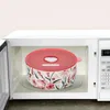 Oprogramowanie 3PCS Microwave Bowl Przeciek odporny na bento pojemnik ceramiczny z pokrywką