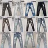 Jeans viola Pantaloni denim Jeans uomo Designer Jean Uomo Pantaloni neri Qualità di fascia alta Design dritto Retro Streetwear Pantaloni sportivi casual Designer Joggers Pant