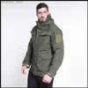 Vestes tactiques Automne et hiver veste tactique pour hommes coupe-vent en plein air chaud et coupe-vent à capuche décontracté mode sous-machine manteaux de travailL231218