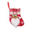 Mini jul hängande strumpor strumpor söt jul godis presentpåse jultomten hjort björn julgran hängande dekorer ornament ll bj