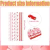 Disposable Cups Straws 200Pcs Valentine Day Paper Mixed 8 Designs Drink Decorated Wedding Birthday Party Supplies