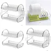 Dish Racks Bowl And Dish Drainage Rack Storage Kitchen Removable 304 Stainless Drop Delivery Home Garden Housekeeping Organization Kit Otoxv