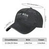 Ball Caps 404 Error Coding Baseball Retro Distressed Washed Geek Programmer It Headwear For Men Women Outdoor Activities Hats Cap