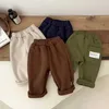 Overalls MILANCEL Winter Baby Hosen Kleinkind Mädchen Pelz Hosen Verdicken Futter Jungen PantsL231114