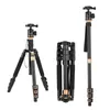 Aksesuarlar Andoer 140cm/55in Seyahat Kamera Tripod Alüminyum Alaşım Tripod DSLRS için Çıkarılabilir Monopod 360 ° döndürülebilir Top Kafası