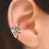 Stud drlove boho stil kvinnor öron manschetter falska piercing örhängen metall stil stilfull mångsidig kvinnlig klippörhängen uttalande smycken 231218