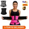 Men Women Shapers Waist Trainer Belt Corset Belly Slimming Shapewear Adjustable Waist Support Body Shapers DHL New FY8084 1218