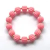 Strand Fashion Children's Candy Color Pumpkin Lantern Single Circle Bead Bracelet Simple And Fashionable Halloween For Kid