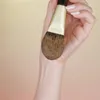 Make -up Pinsel Qiaoliangong professionelle handgemachte Pinsel gelbe Eichhörnchen Haarzungenform Pulver Schwarzer Persimmongriff