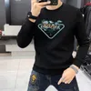 2023 Mens Sweatshirts Autumn Winter Warm Jumper Letter Hot Drill Fashion Casual Hip Hop Streetwear Pullovers Designer Hoodies Men Streetwear Clothes Size M-4XL