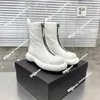 Avec boîte de qualité supérieure Jilsander nouvelle fermeture à glissière avant bottes courtes à fond épais bottes chaudes d'hiver femmes hauteur augmenter mince plate-forme de chaussures de mode