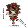 Dekorativa blommor God julkransdekorationer för hemma trappa dörrväggfönster hängande konstgjorda ornament