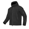 Taktiska jackor Spring Autumn Fleece Tactical Jacket Men Army Militär Thermal Hooded Jackets Outwear Windproof Hunting Coats Asian Size S-4XLL231218