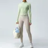 LU-33 Aktywne zestawy jogi strój jogging kurtki sportowe Kobiety