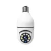 Wifi PTZ IP Cameras Remote HD 360° Viewing Security E27 Bulb Interface 1080P Wireless 360 Rotate Auto Tracking Panoramic Camera Light LL