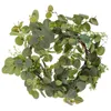 Decorative Flowers Porch Wreaths Decorations Christmas Rattan For Front Door Fake Leaves Garland Outdoor