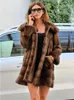 Women's Fur Winter Coat Women High Quality Mink