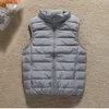 Damesvesten Ultralicht donsjack voor dames 2023 Herfst Winter 90 Witte eendjas Mouwloos Lichtgewicht warm vest 231218