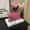 Sacos de noite Saco de envelope para mulheres rebite de prata deve pequena bolsa quadrada corrente crossbody