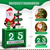 New Christmas Toy Supplies Christmas Desktop Ornament Countdown Calendar Tabletop Desk Calendar Decoration for Home Office Decoration New Year Gift for Kid