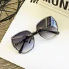 Fashion Rimless Square Okulary przeciwsłoneczne dla kobiet designerki marki okulary przeciwsłoneczne Vintage Film Kobiety różowe okulary 230920