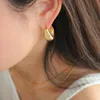 Designerörhängen Cirkel Enkel bokstav Nytt modeguldpläterat silverkvinnor Hoop Earring för kvinna hög kvalitet