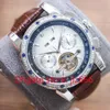 Reloj para Hombre Reloj mecánico Diseño de Lujo PP Movimiento mecánico Completamente automático Tourbillon Impermeable Resistente al Agua 50 m, Superficie de Espejo de Zafiro, rr