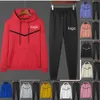 Survêtements SXXXL HOMMES ET FEMPESSEURS SUITS SUIGNES SURCULES COTTON Mélangez deux pièces Set Sports Sports Jogger costumes Couleur continue avec FA