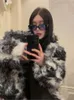Manteau de Style coréen en fourrure d'agneau artificielle pour femme, mi-long, épais, col montant, Design, mode hiver pour femmes
