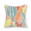 Kissen Nordic Plant Boho Style Home Decor Polyster Leinen Dekorative Kissen Künstlerischer Kissenbezug für 45x45 Square Tropical E2120