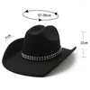 Berets Herrenhüte Western Cowboyhut Cowgirl Country Jazz Reiten 2023 Panama Fedora Caps Luxus