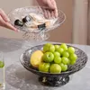 Assiettes transparentes pour fruits, plateau de vidange, Base de Drainage amovible, grande capacité, poêle à bonbons, légumes, accessoires de cuisine