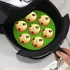 Baking Moulds Air Frying Pan Accessories Silicone Cake Mold 7-hole Tools Muffin Cupcake Food Grade Tool