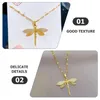 Pendant Necklaces Girls Necklace Personalized For Women Accessories Dragonfly Jewelry Chain Miss