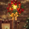 Decorative Flowers Christmas Garland Gate Door Hanging Garden Patio Background Wall Decoration Window