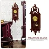 壁時計ミニクロックスモールペンダントチャイルド木製フードドールハウス家具モデル装飾