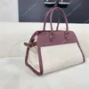 2024 Row Bag Margaux Gürtel 15 Luxus Designer Verschluss Detail Doppelte Griffe oben Damen Leder die Handtaschen Mode Umhängetaschen Hmoh
