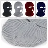 BeanieSkull Caps Cagoule pour adulte chaud à trois trous pull chapeau laine tricot masque facial pour homme et femme hiver bonnets tricotés Bonnet 231216